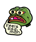 FEELS BAD MAN STICKER